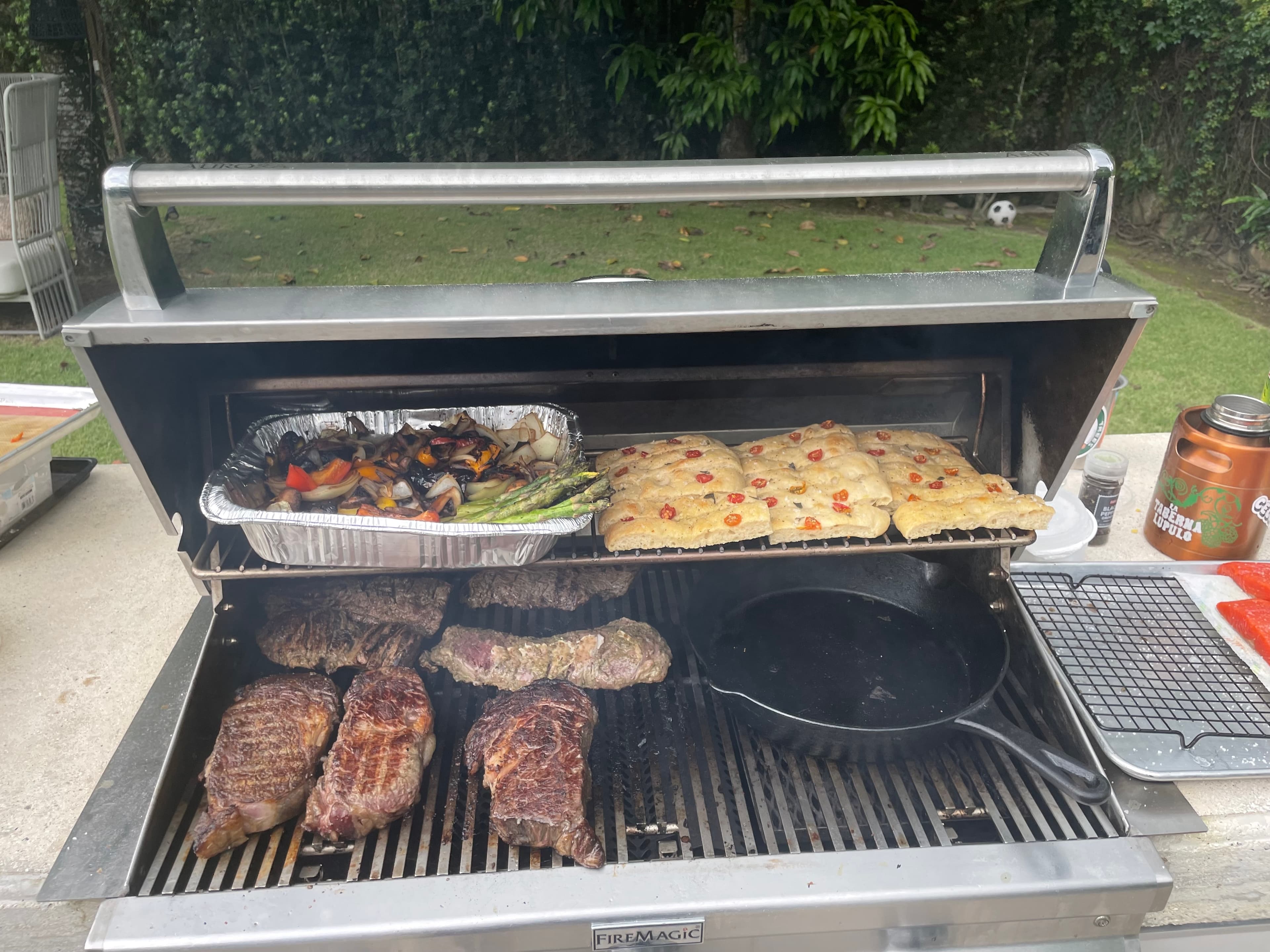 Perfectly seared steak